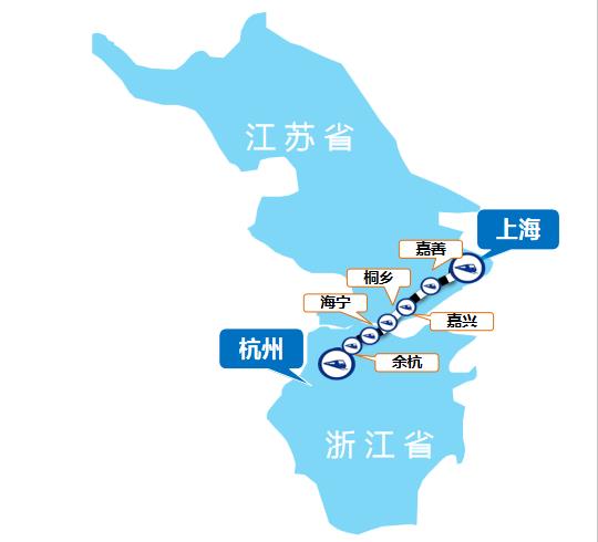 沪杭线高铁列车广告