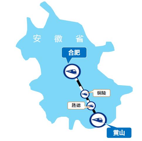 合肥—黄山线高铁列车广告