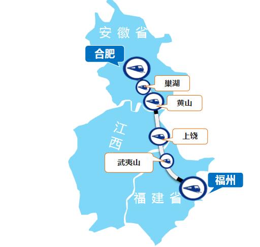 合肥—福州线高铁列车广告