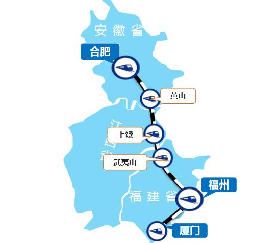 合肥—厦门线高铁列车广告