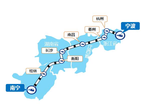 宁波—南宁线高铁列车