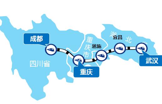 成都—武汉线高铁列车广告
