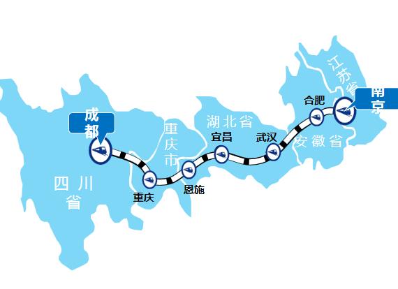成都—南京线高铁列车广告
