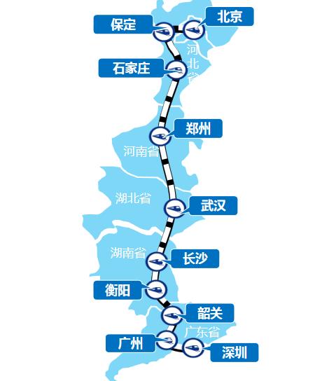 北京—深圳线高铁列车广告