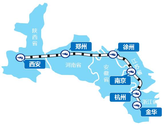 金华—西安线高铁列车广告