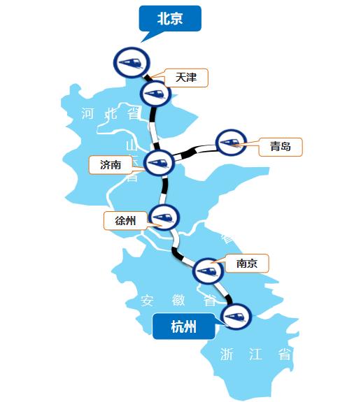 杭州—青岛线高铁列车广告