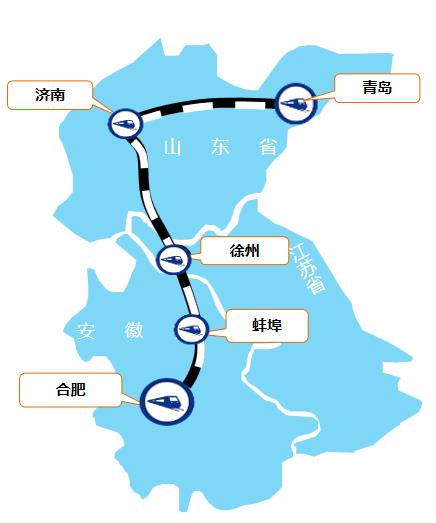 合肥—青岛线高铁列车广告