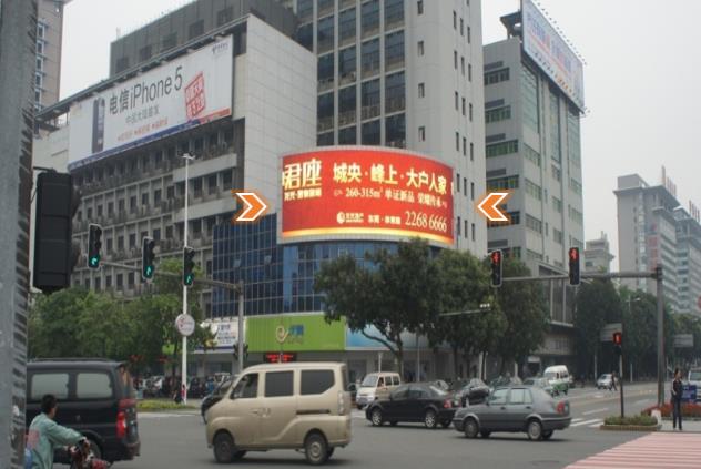 东莞南城鸿福电信大楼LED屏