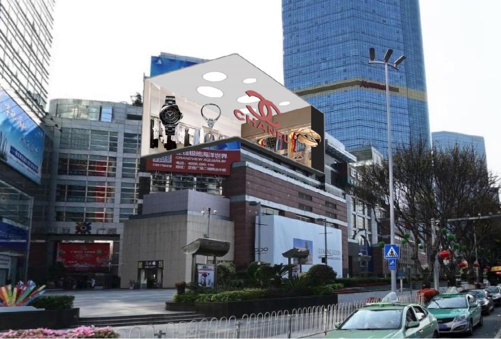 广州正佳广场裸眼3d大屏广告